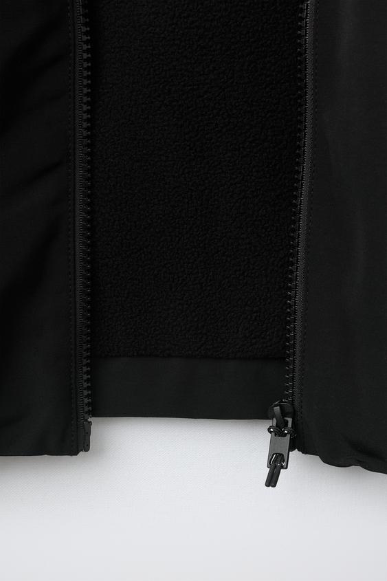 BLOUSON LÉGER DÉPERLANT - Noir de Zara - Image 7