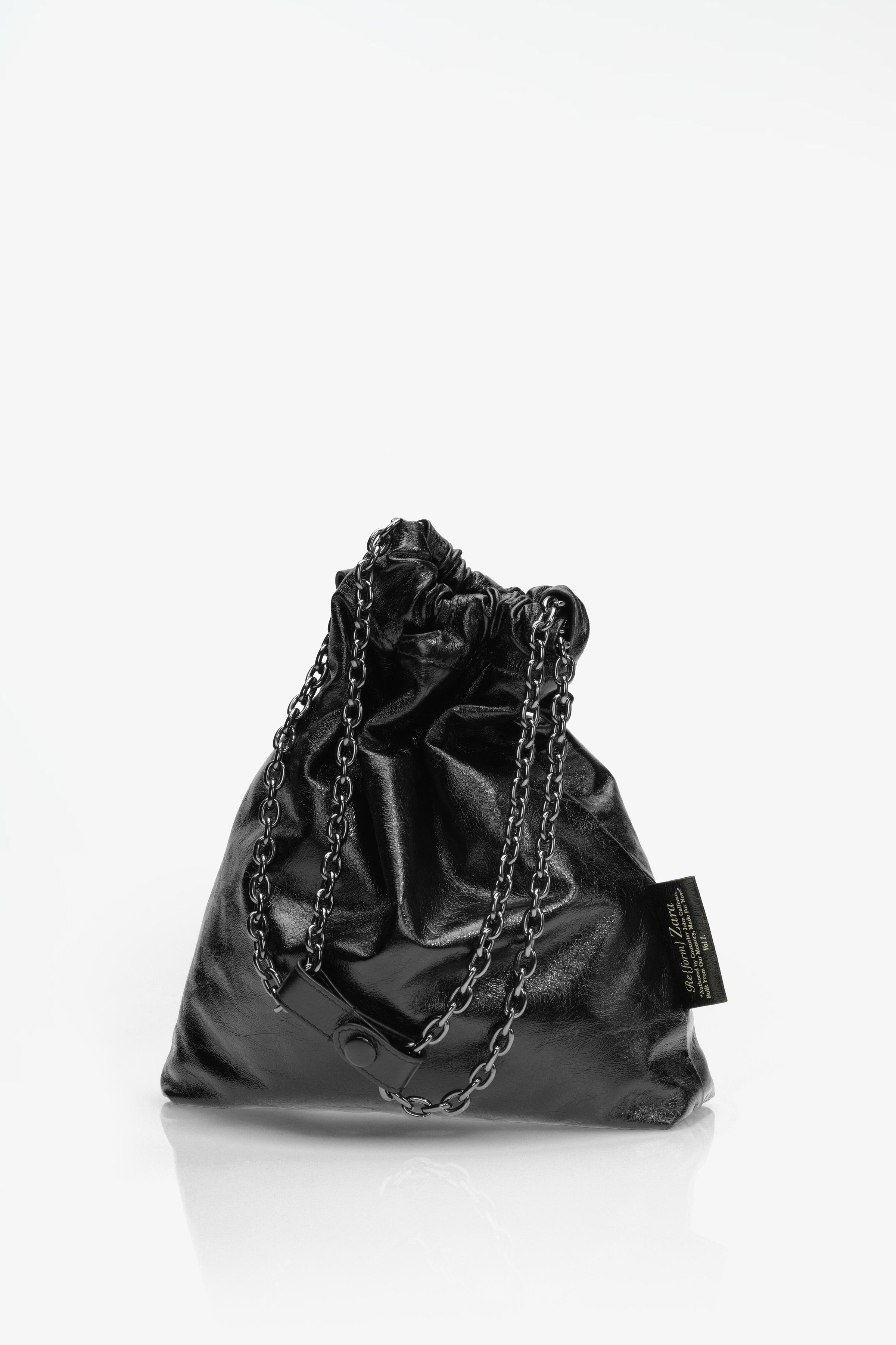 LIMITED EDITION TRI-CHIC SMALL LEATHER BAG - Black | ZARA United