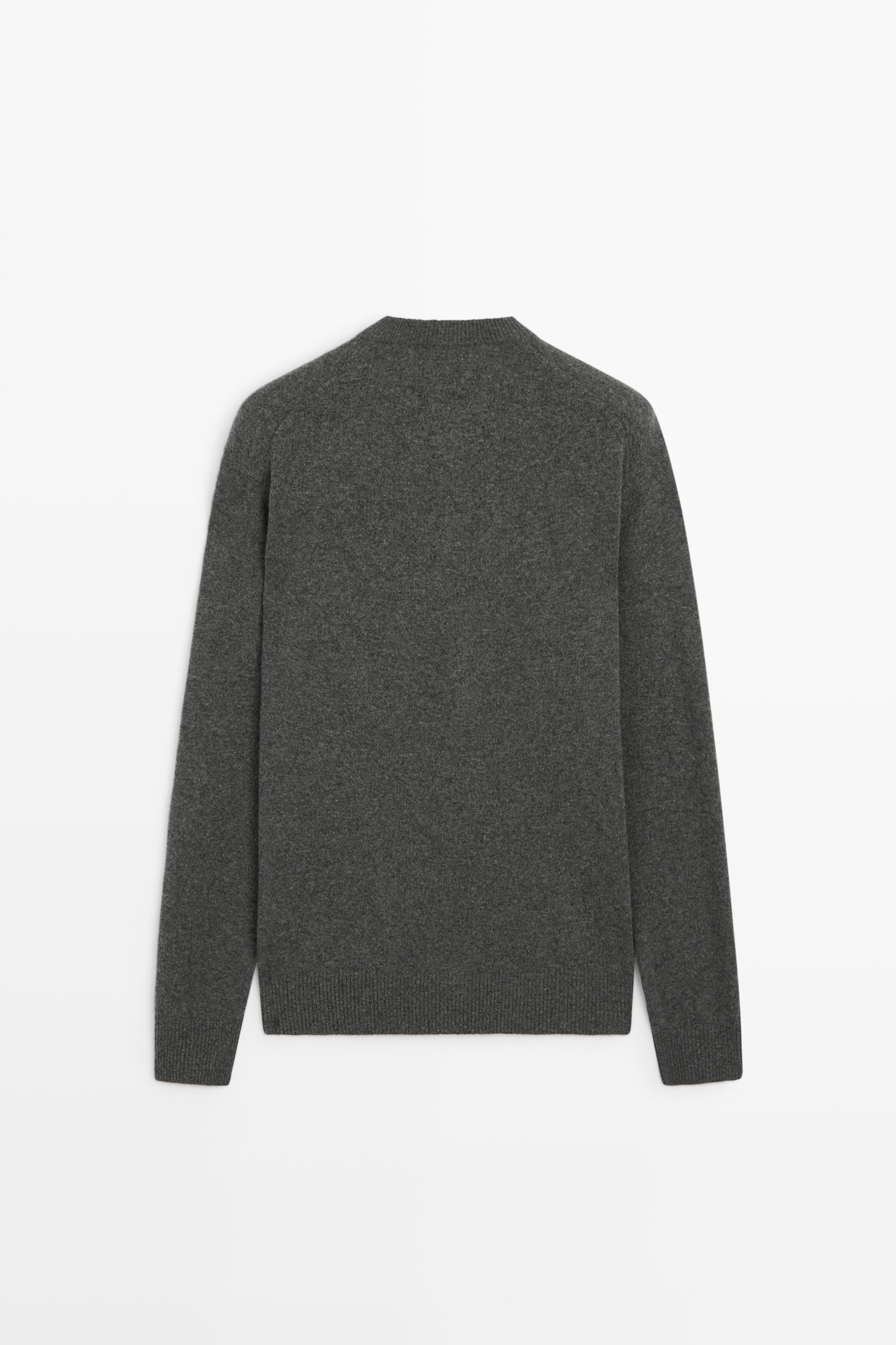 Cardigan en maille, boutons, 100 % laine, détail daim