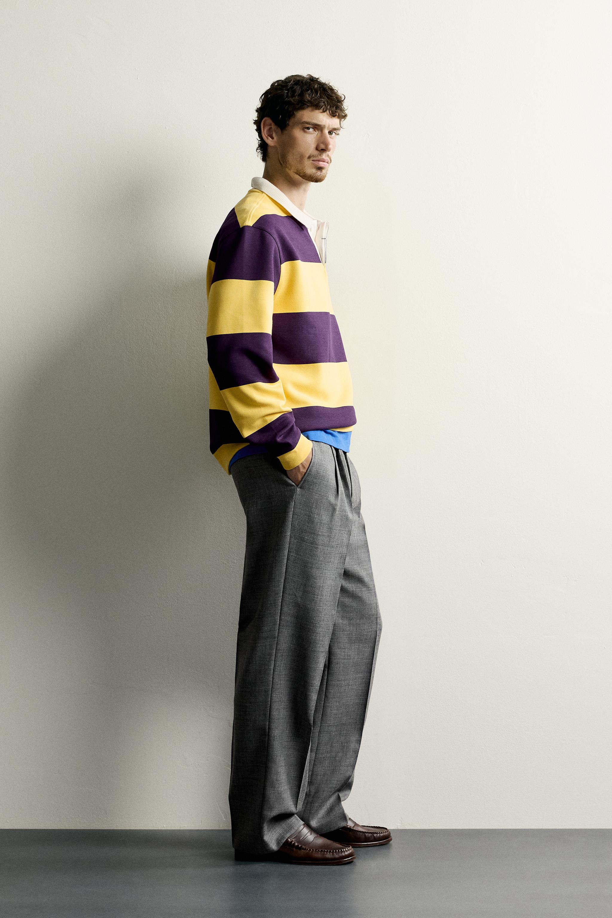 RELAXED FIT STRIPED PIQUÉ POLO SHIRT - thumbnail 10
