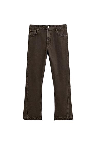FLARE FIT JEANS - Brown by Zara