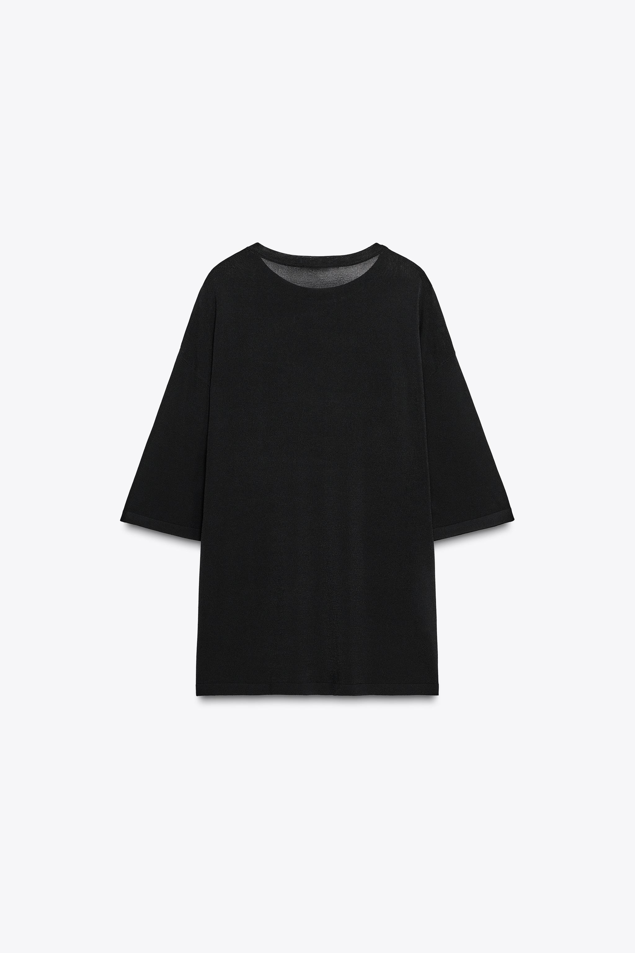 オーバーサイズニットトップス - ブラック | ZARA Japan / 日本