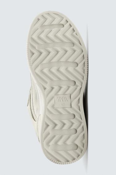 DISTRESSED CHUNKY TRAINERS - Bone White by Zara - Image 7