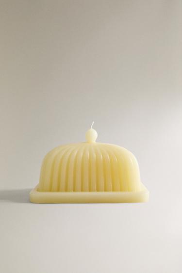DEKO-KERZE BUTTERDOSE - Butterfarben von Zara - Bild 0
