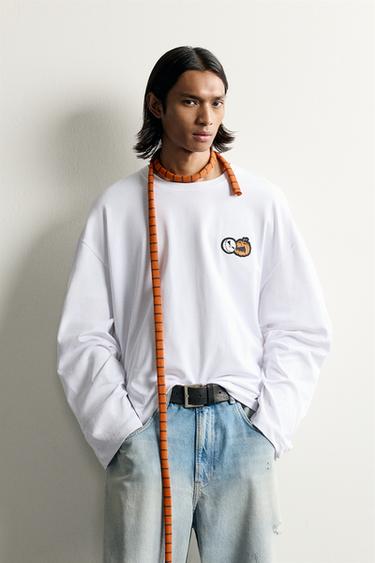 RELAXED FIT CORPSE BRIDE © TM & WBEI PATCH T-SHIRT - White by Zara