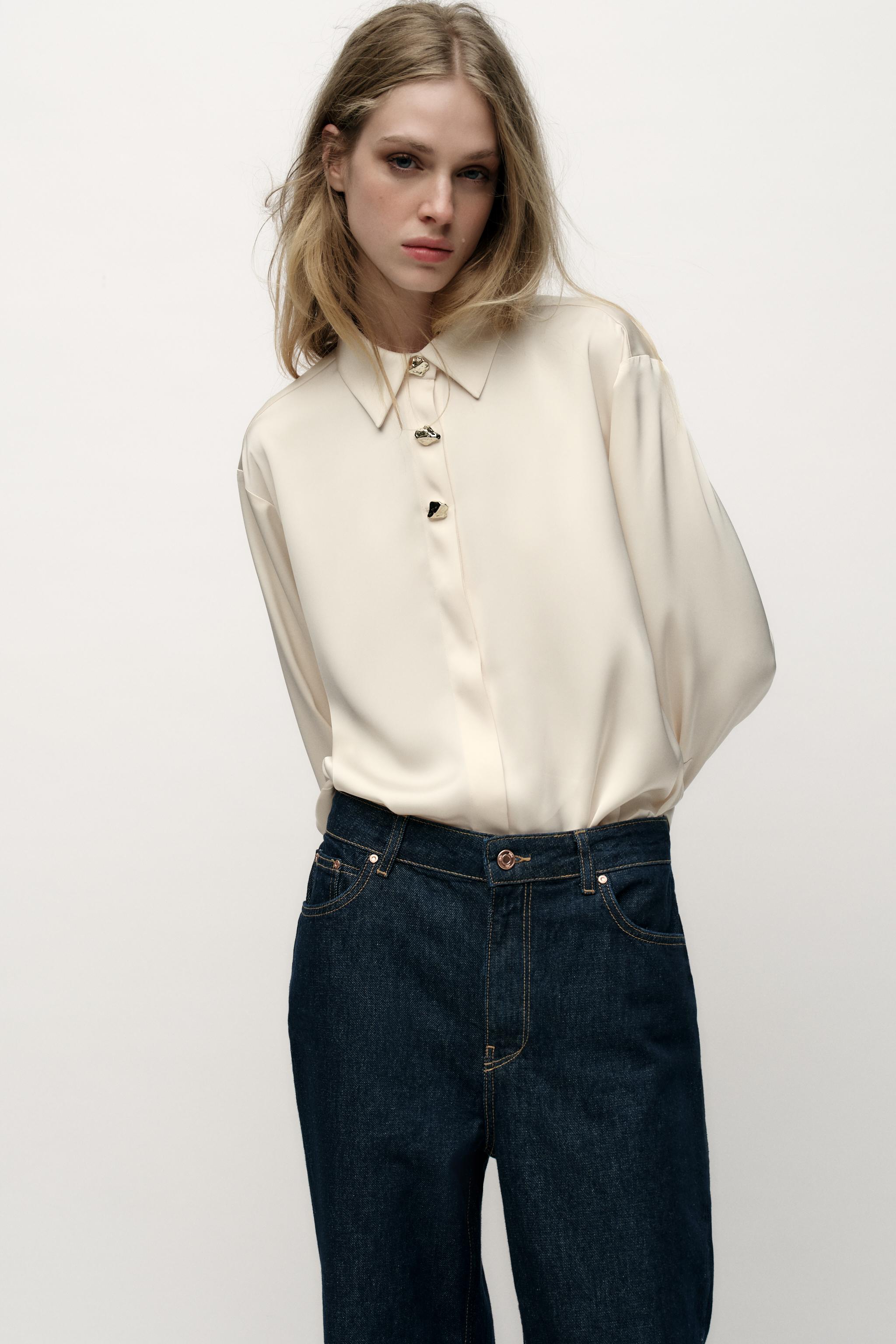 Smock tops zara on sale