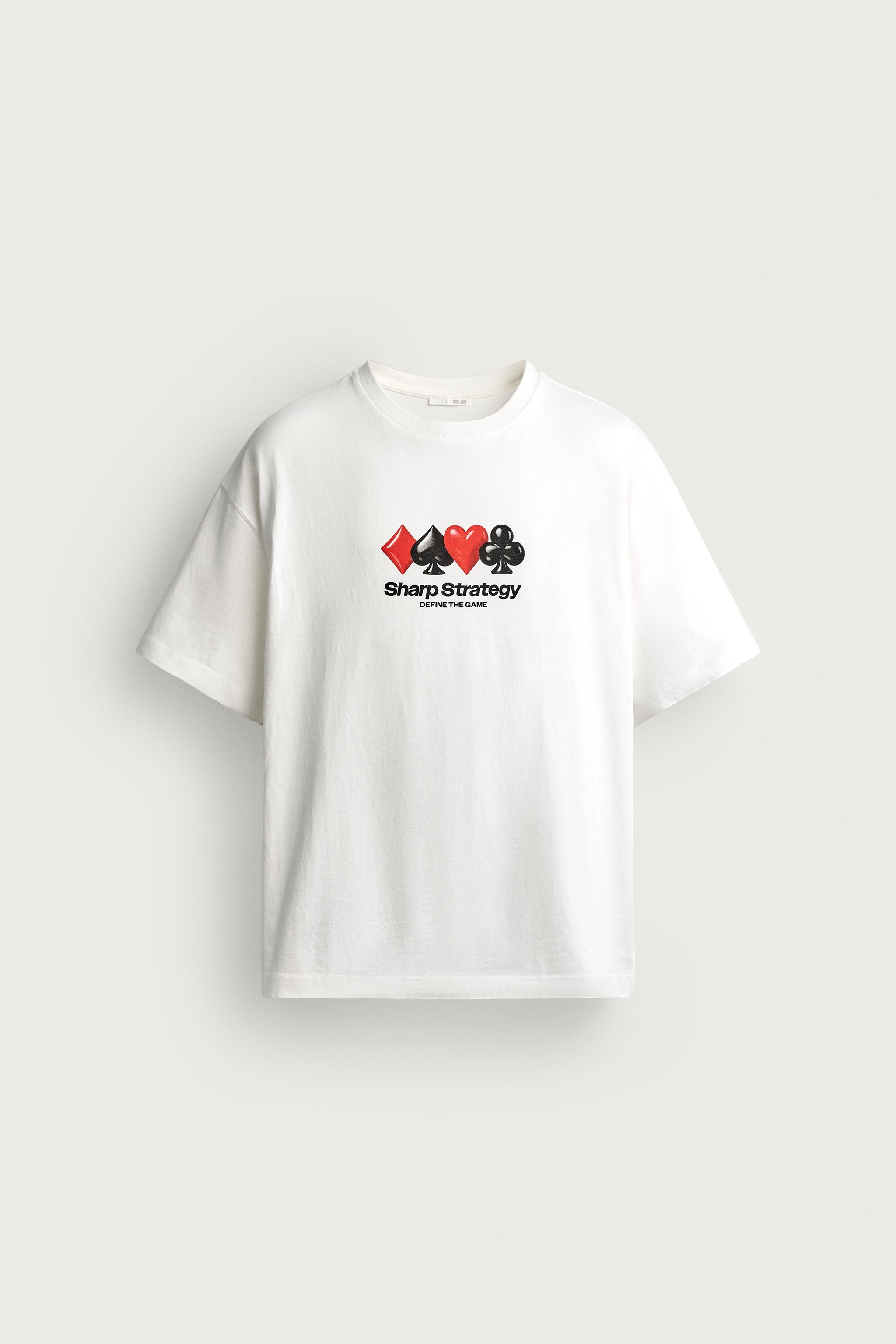 T-SHIRT RELAXED FIT IMPRIMÉ CARTES