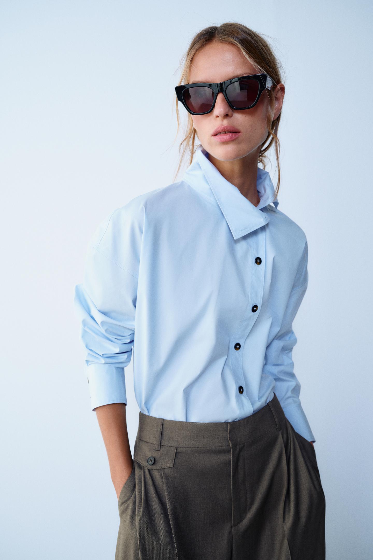 Женские брюки Zara Pleated Carrot, цвет: Коричневый — фото 3