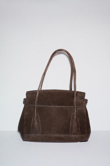 CITY BAG PIEL - Marrón de Zara