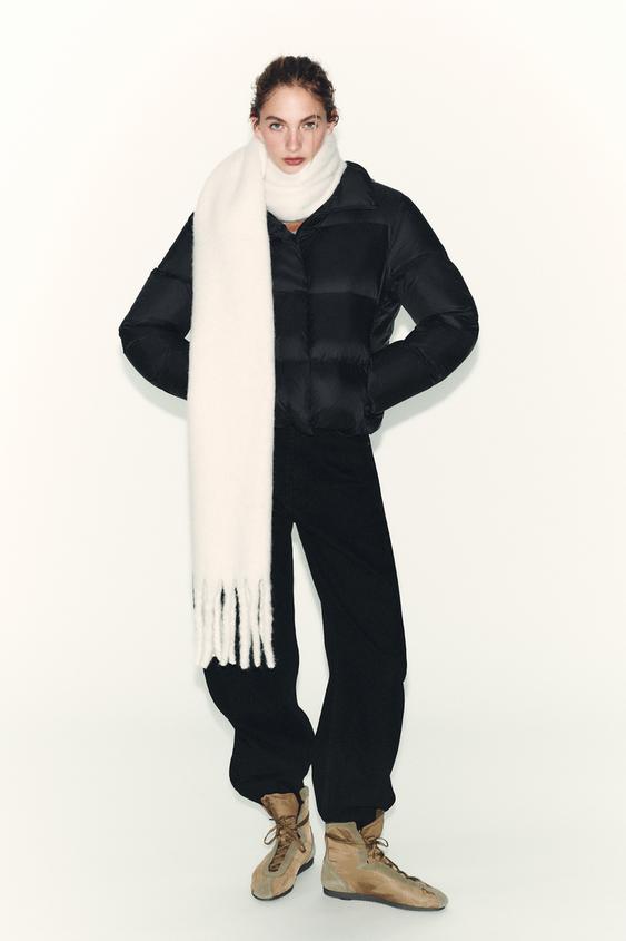 WATER REPELLENT WINDPROOF HOODED DOWN JACKET