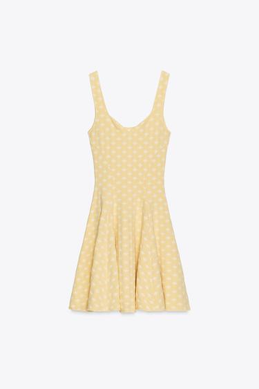 ROBE JACQUARD SKATER STRETCH - Imprimée de Zara - Image 5