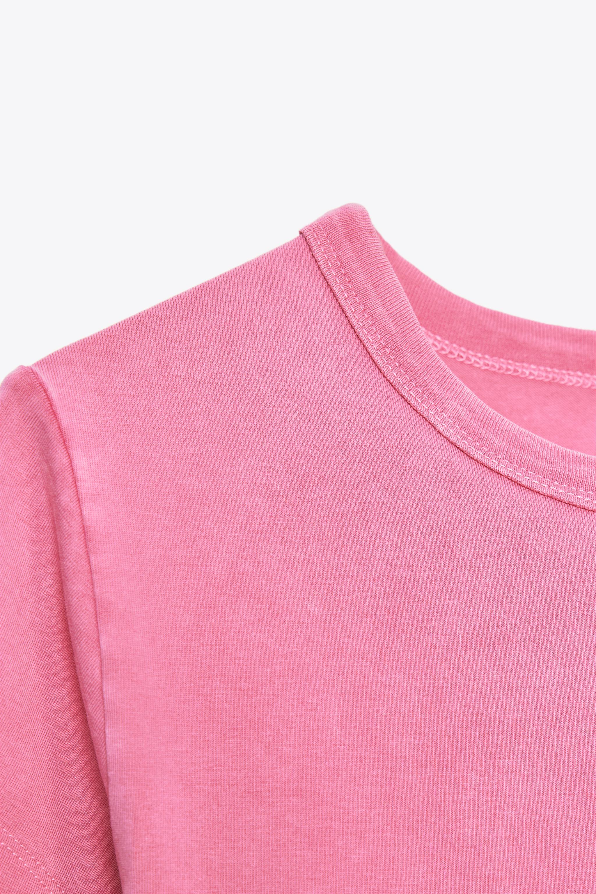 WASHED EFFECT RHINESTONE T-SHIRT