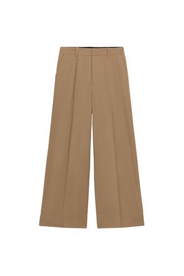 PANTALÓN ANCHO ZW COLLECTION - Caramelo de Zara