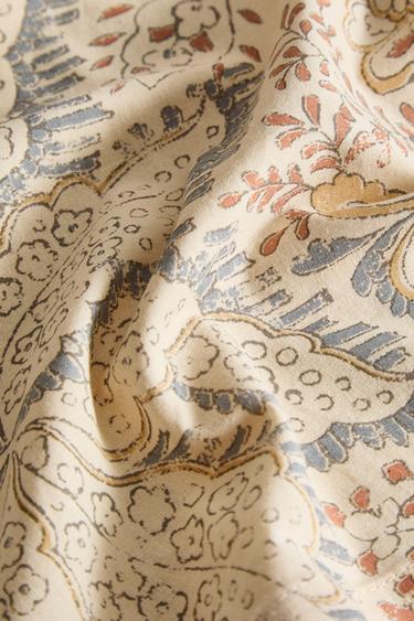 NAPPE IMPRIMÉ FLEUR ET PAISLEY - Bleu clair de Zara - Image 3