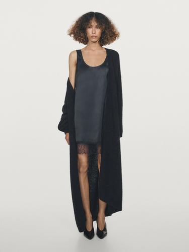 Zara Short flowing satin dress - 452