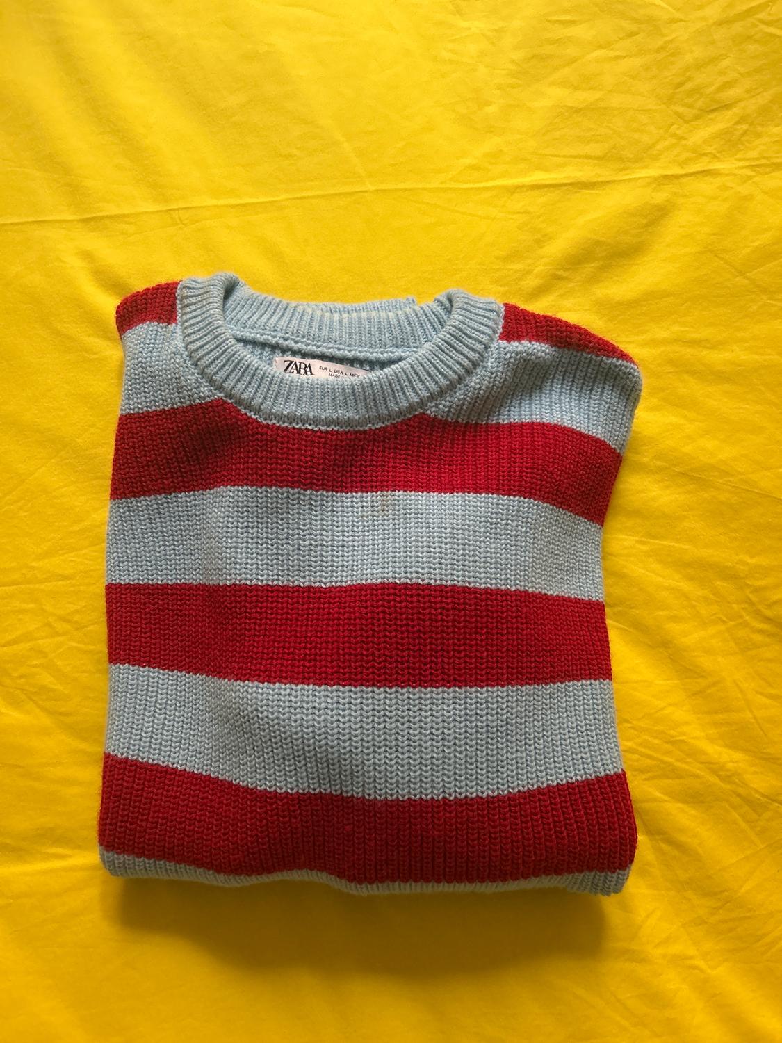 STRIPED CROPPED SWEATER - Image 3