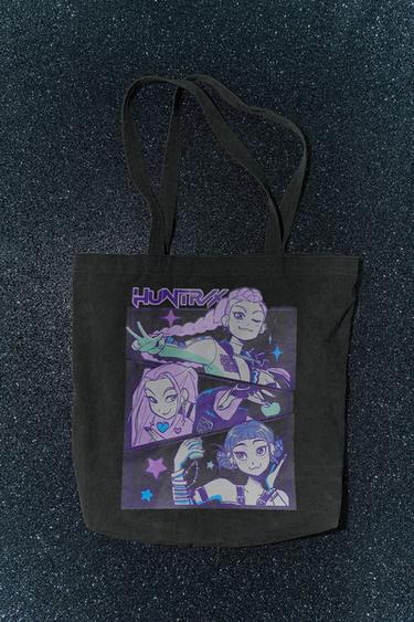 СУМКА-ШОПЕР KPOP DEMON HUNTERS™ NETFLIX © — Черный от Zara