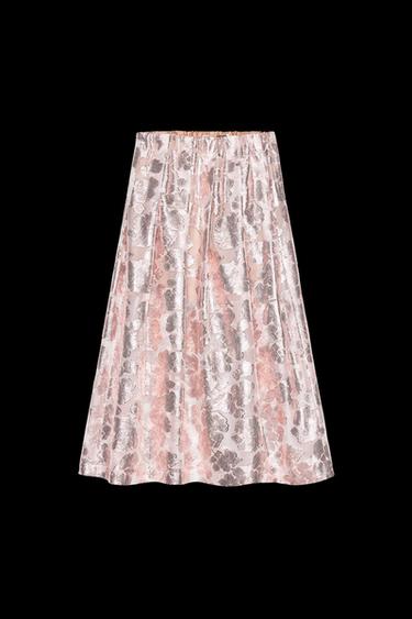 Zara JACQUARD BOX PLEAT SKIRT LIMITED EDITION - Multicolored - Image 0