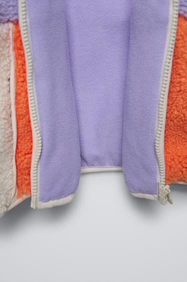 FAUX SHEARLING SKI COLLECTION JACKET - Ecru by Zara - Image 3