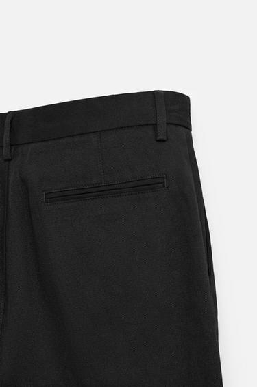 BALLOON-FIT PLEATED TROUSERS - Black by Zara - Image 10