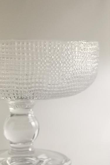 RAISED DESIGN GLASS ICE-CREAM CUP -  by Zara - Image 4