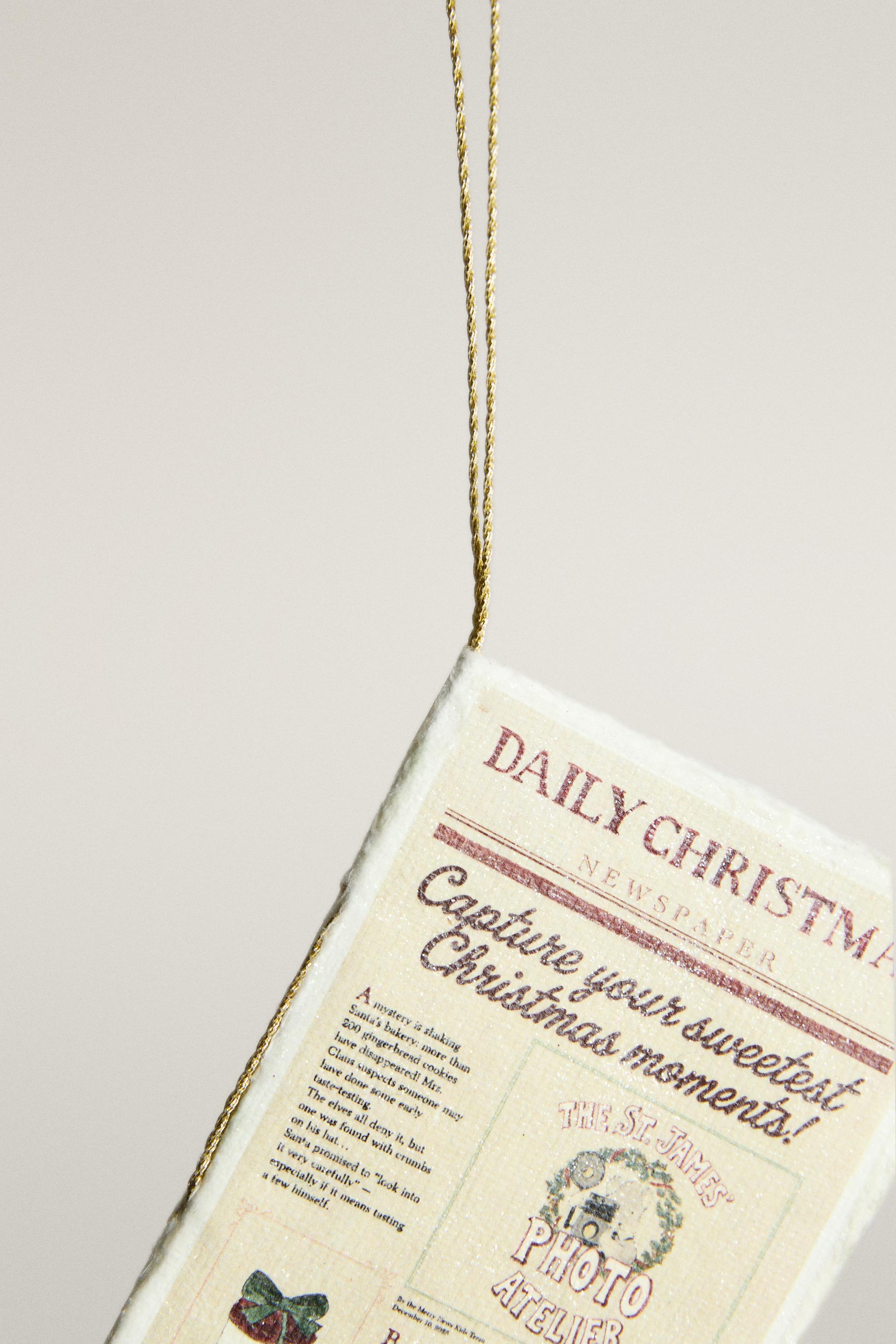 ÉTIQUETTES CADEAUX NOËL JOURNAL (LOT DE 4)