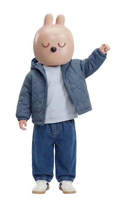 ソフトタッチ裏地付きデニムパンツミディアムブルーZaraのソフトタッチ裏地付きデニムパンツ - ミディアムブルー 