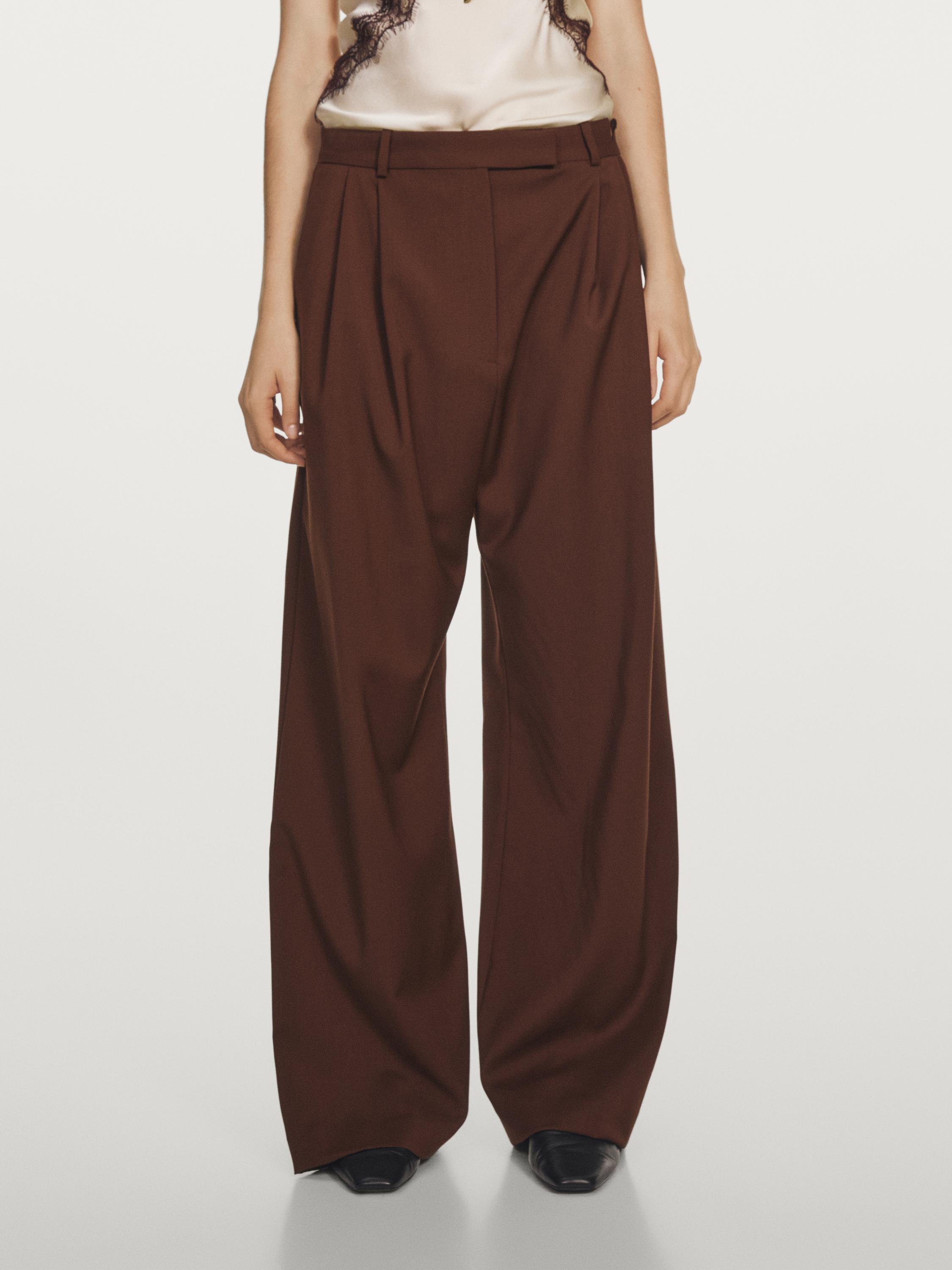 Wide-leg trousers with double dart - STUDIO