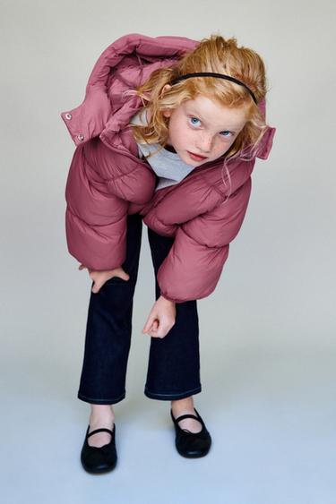WATER-REPELLENT PUFFER COAT - Raspberry by Zara
