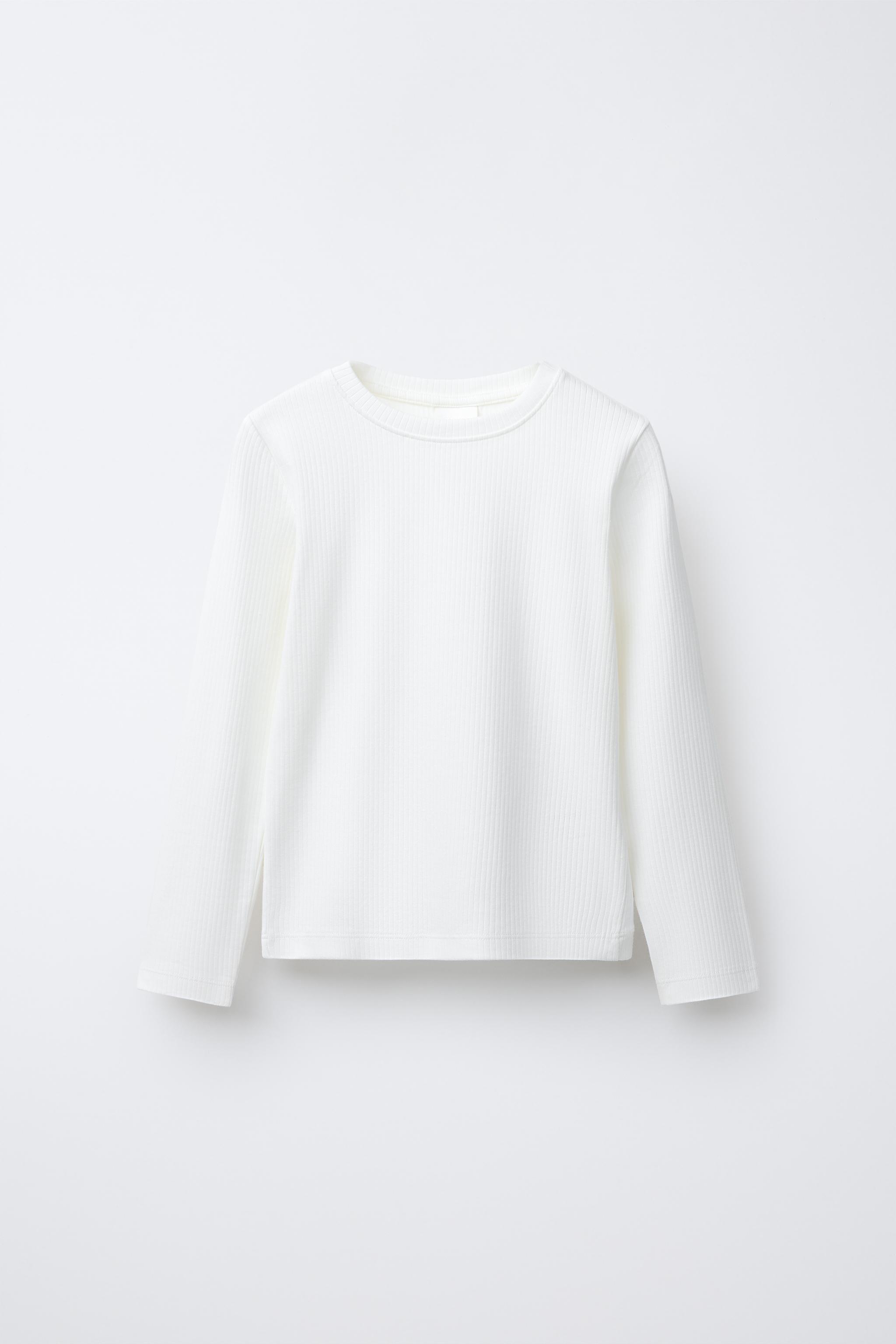 PLAIN RIBBED T-SHIRT - Blue | ZARA United States