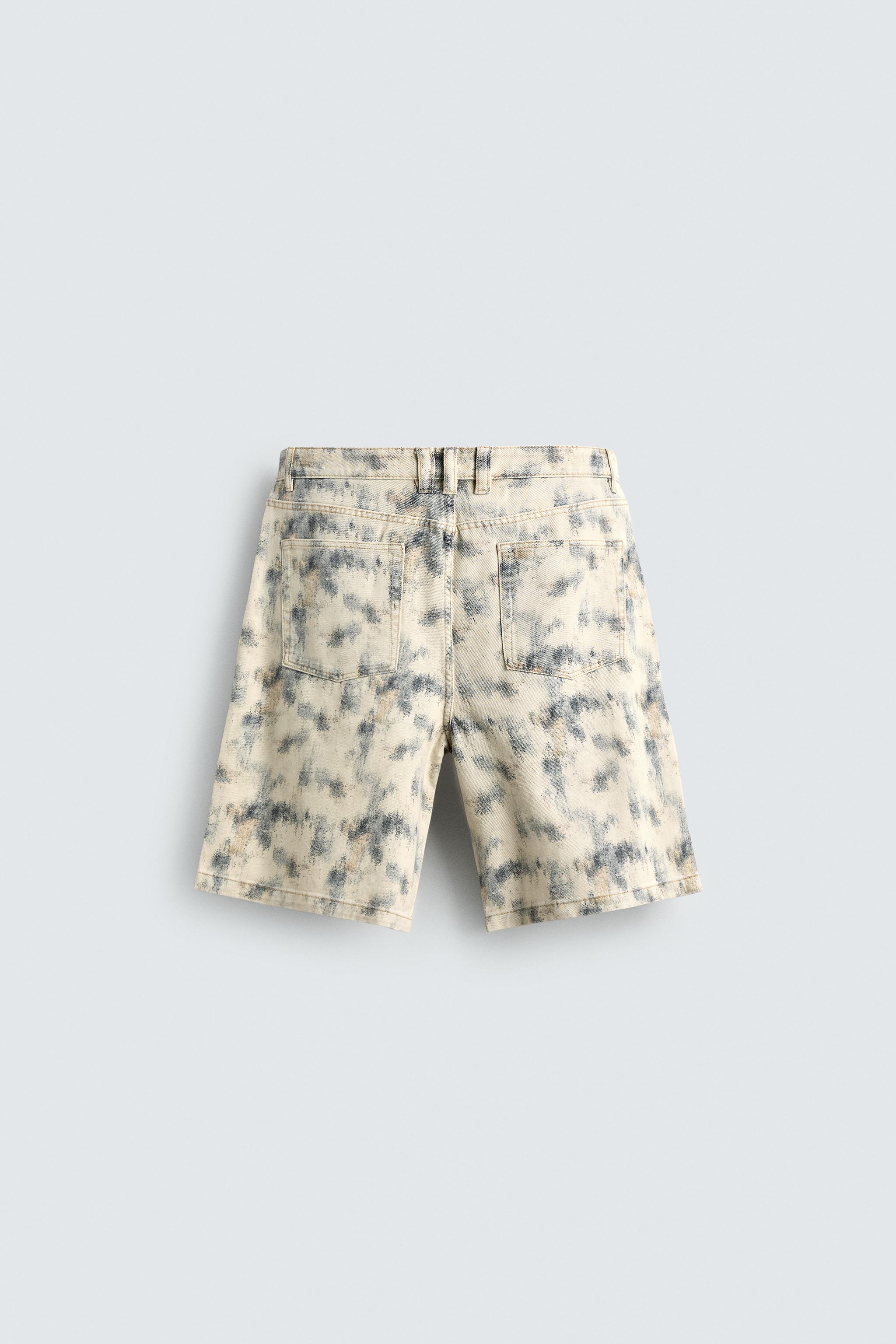 ABSTRACT PRINT RELAXED FIT SHORTS
