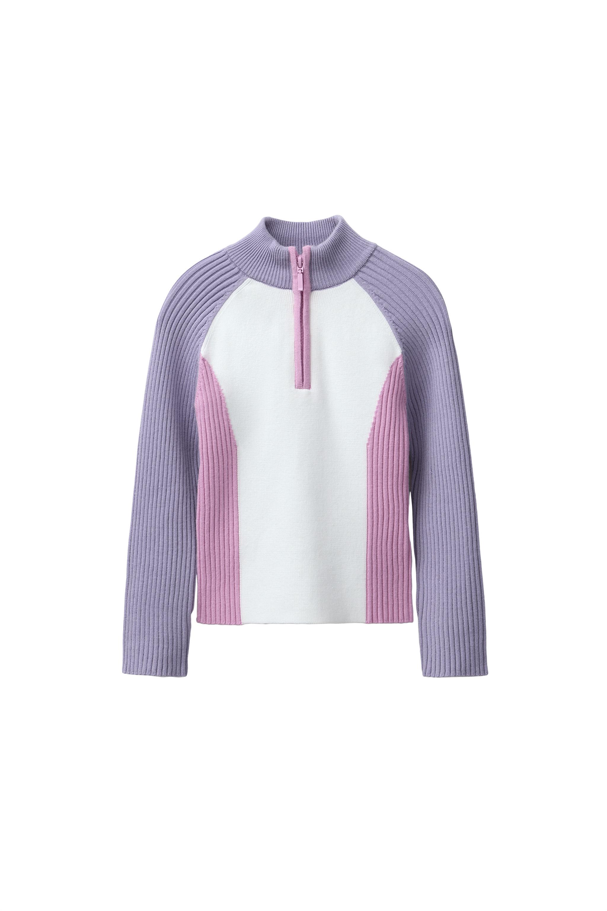 COLOR BLOCK KNIT JUMPER SKI COLLECTION - Light mauve | ZARA United