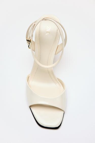 Zaras KLACKSANDALER - Vit