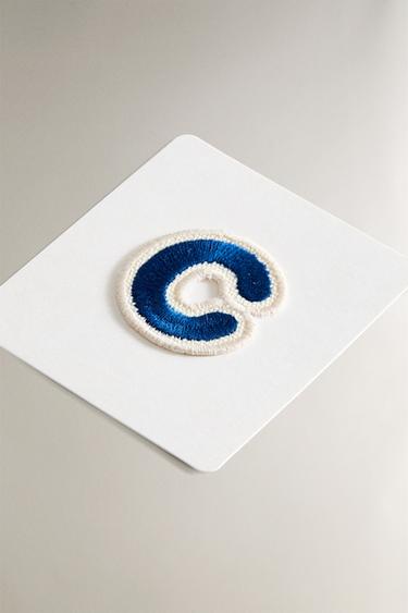 THERMO-ADHESIVE LETTER C PATCH - Blue by Zara - Image 1