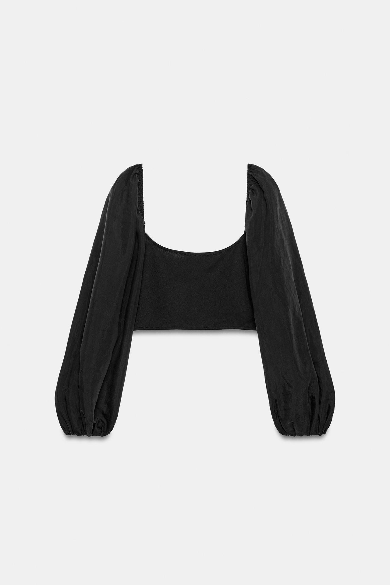 COMBINED CORSET TOP — Black