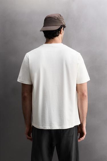 BASIC COTTON TRAINING T-SHIRT - White by Zara - Image 2