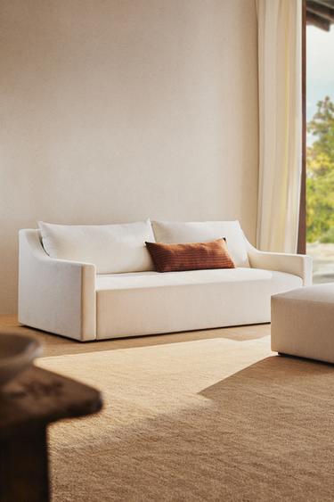 SOFA I VASKET HØR - knæk. hvid fra Zara