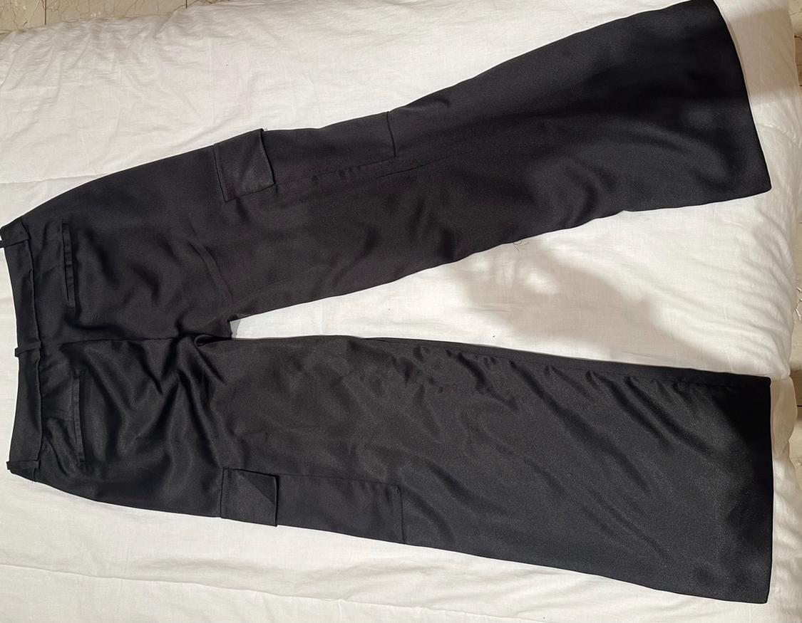 SATIN CARGO TROUSERS - Image 3