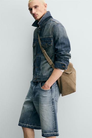 BERMUDA EN JEAN COUPE RELAXED - Bleu de Zara - Image 5