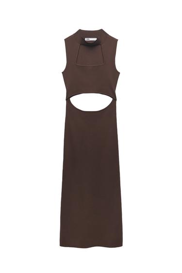 CUT OUT KNIT DRESS