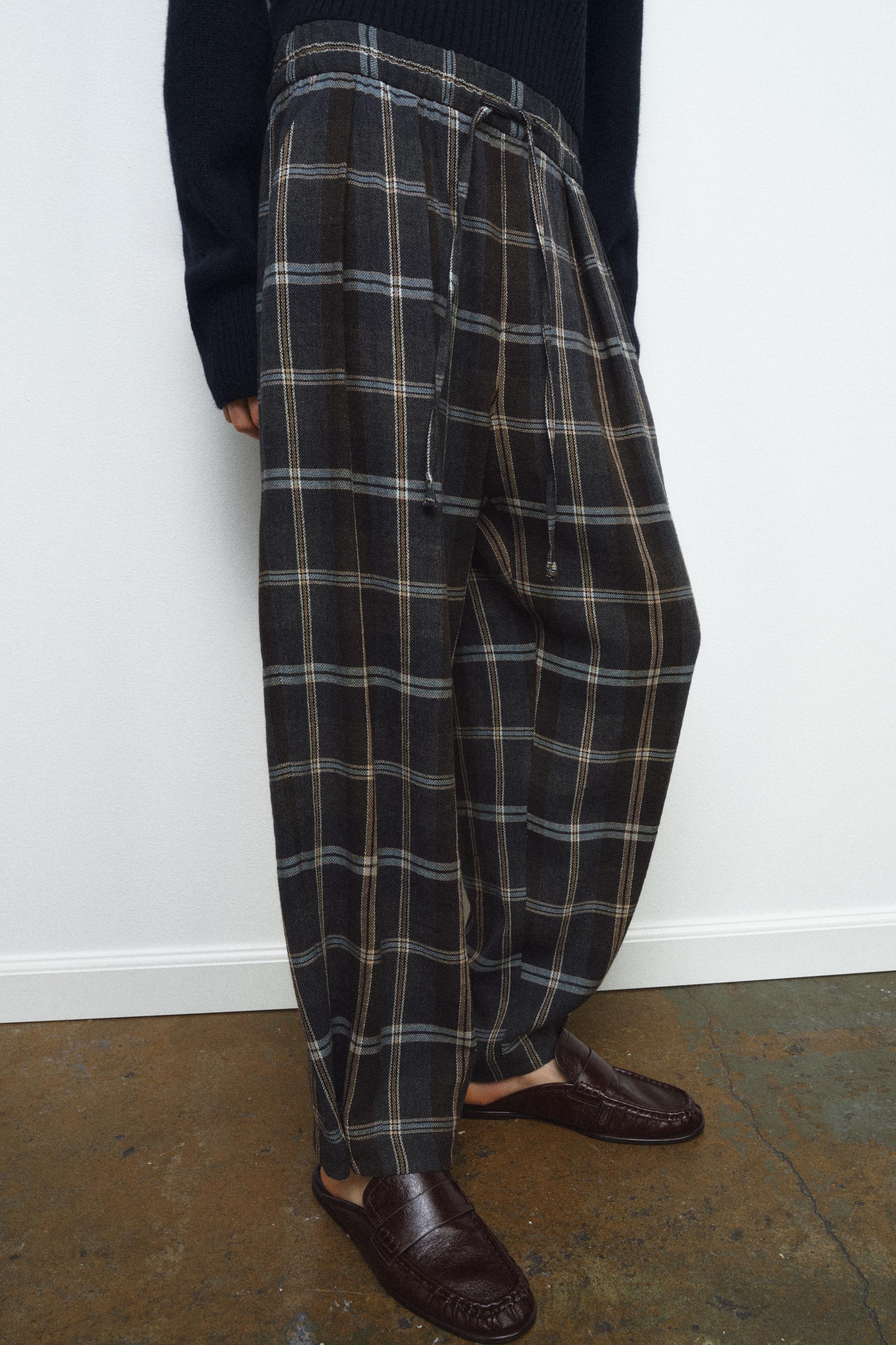 PANTALON À CARREAUX ZW COLLECTION