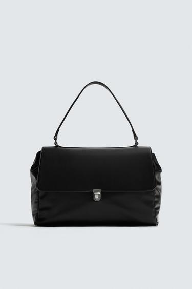 PLAIN SHOULDER BAG - Black by Zara