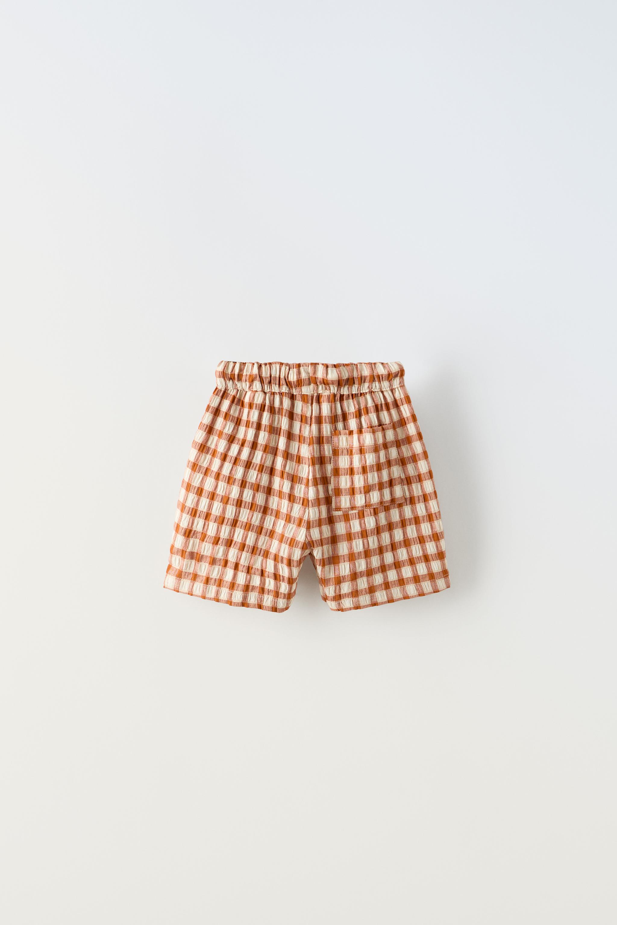 Zara cheap orange shorts