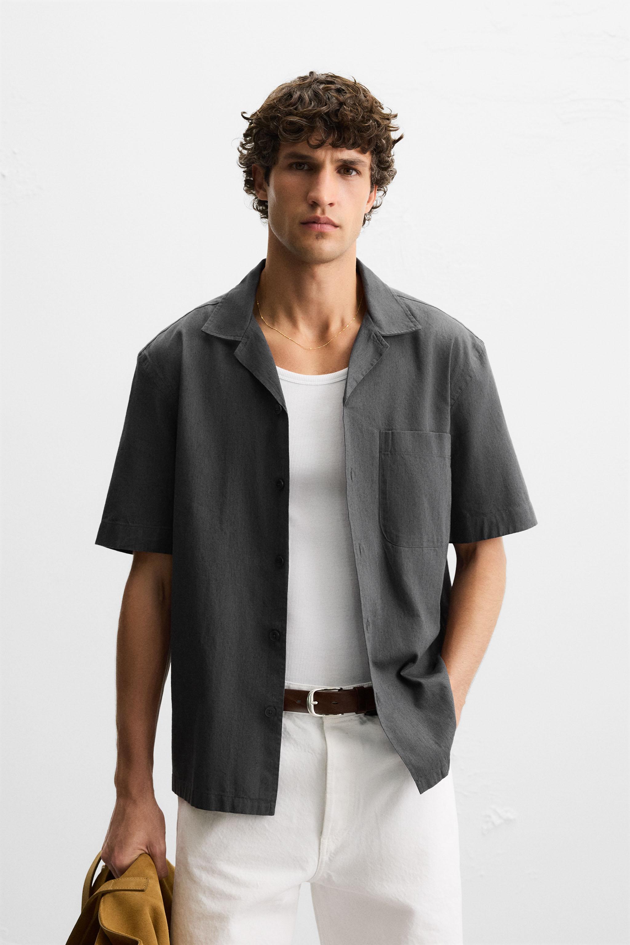CHEMISE EN COTON ET LIN