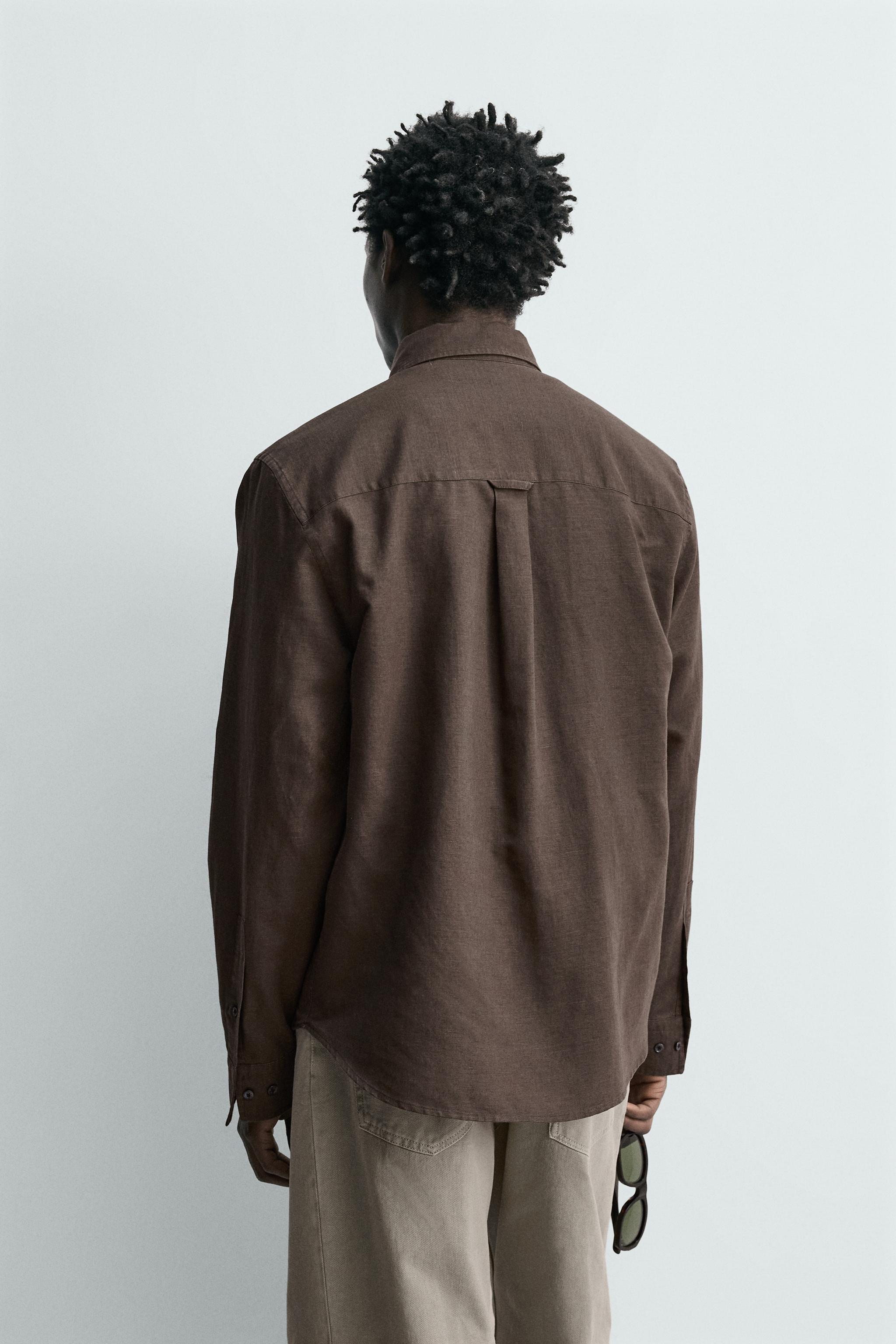 REGULAR FIT HEMP-COTTON SHIRT