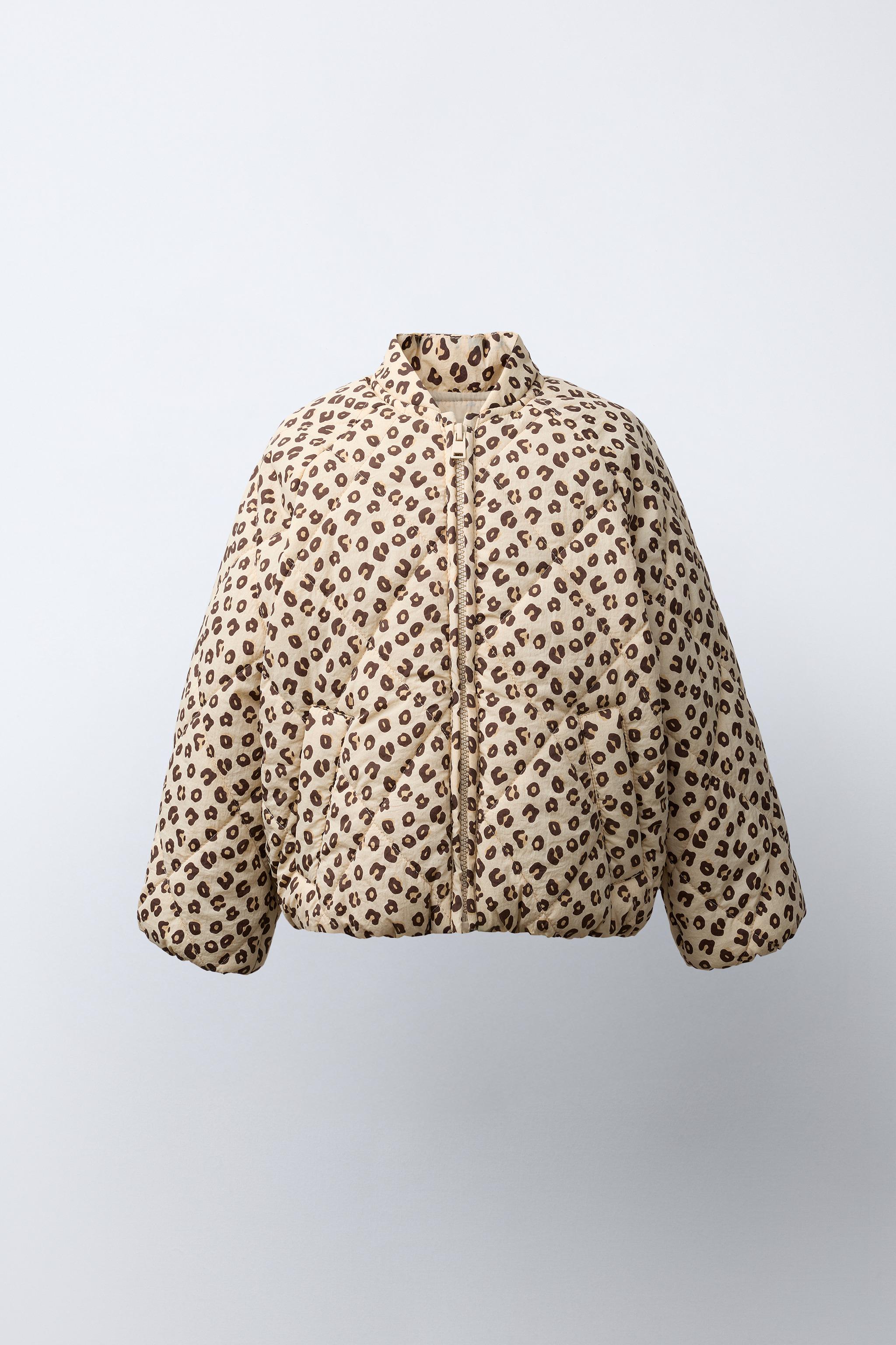 ANIMAL PRINT PUFFER JACKET