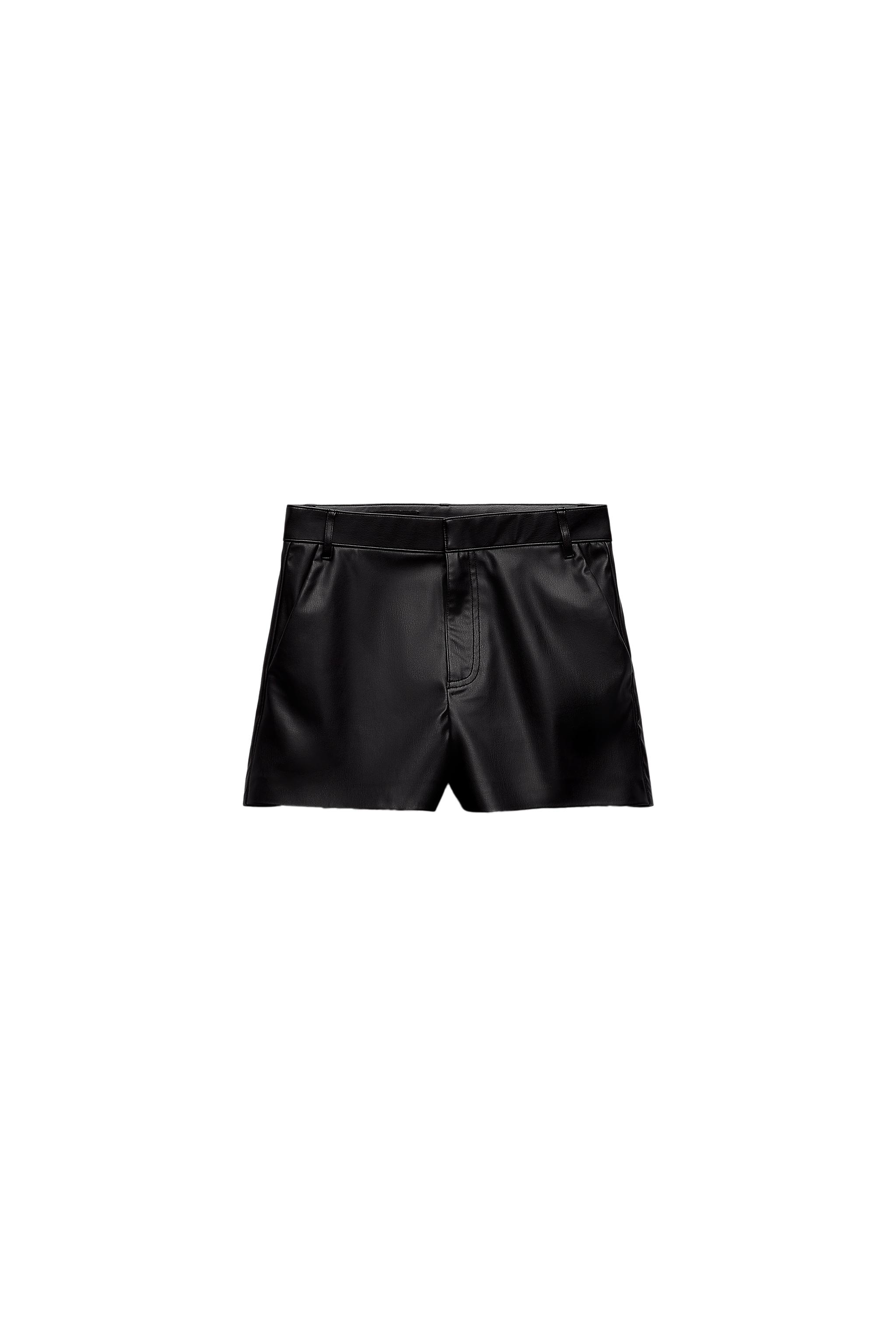 FAUX LEATHER SHORTS SECOND HAND | Zara Preowned