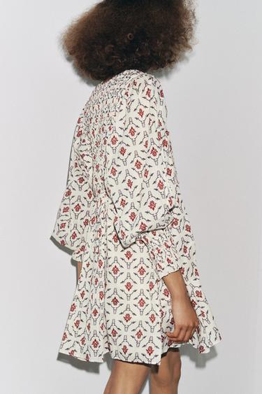 ZW COLLECTION PRINTED SHORT DRESS - Multicoloured by Zara - Image 3