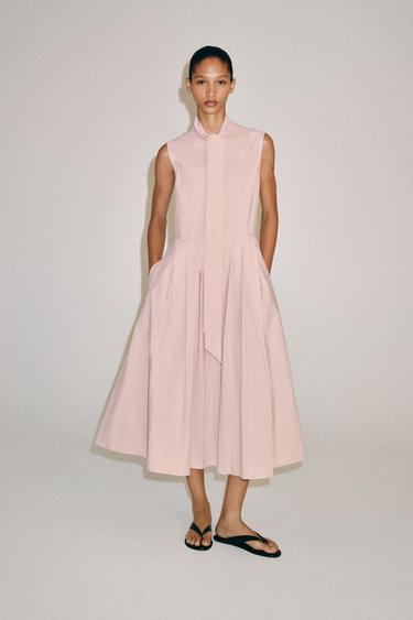 ZW COLLECTION SHIRT DRESS - Pastel pink by Zara - Image 0