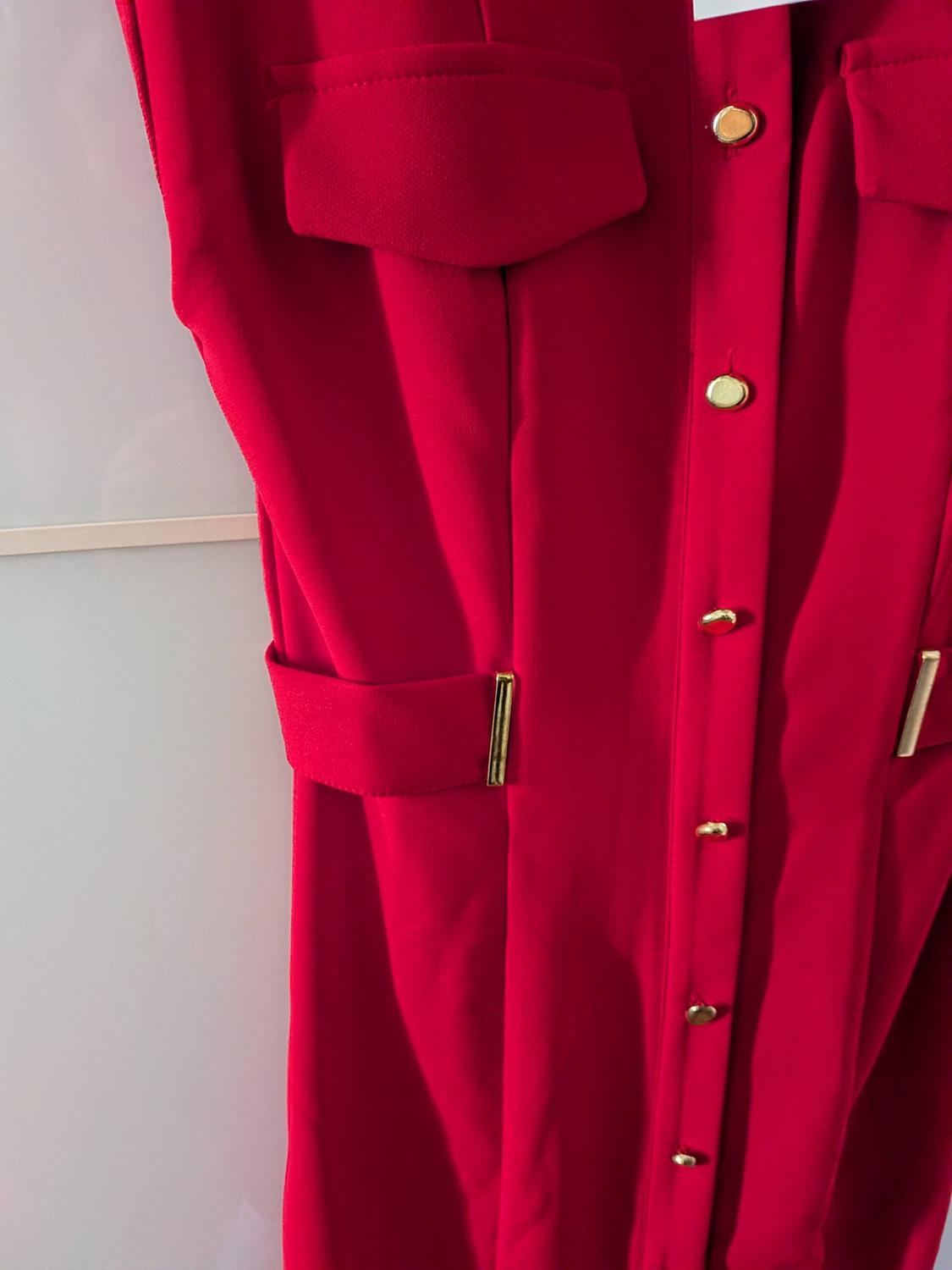 CREPE MIDI FITTED DRESS - Image 3